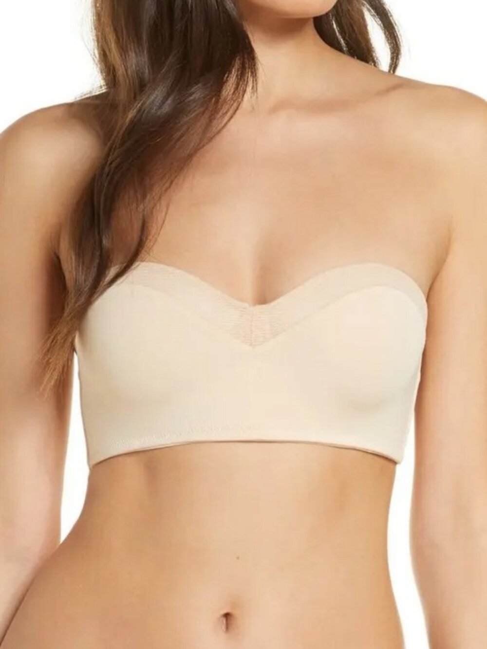 Lively No Wire Strapless Bra in Toasted Almond Nude, 38B